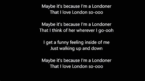 maybe its because im a londoner burberry|maybe i'm a londoner lyrics.